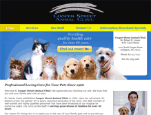 Tablet Screenshot of cooperstreetanimalclinic.com